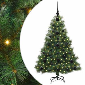 vidaXL Kunstig juletre med 150 LED med stativ gr&oslash;nn 120 cm PE og PVC