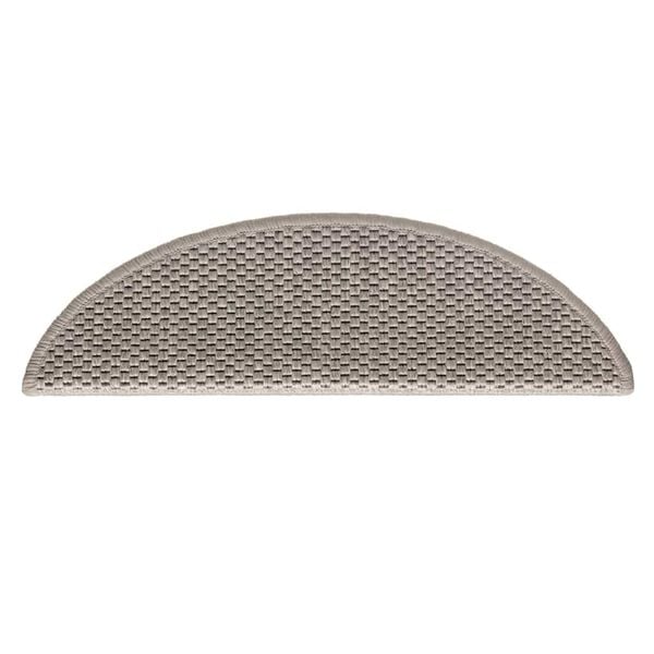 vidaXL Selvklebende trappematter sisal-utseende 15 stk 56x17x3 cm s&oslash;lv