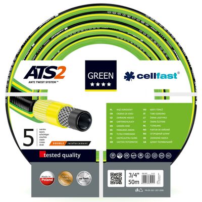 Cellfast Hageslange ATS2 3/4" 50 m grønn