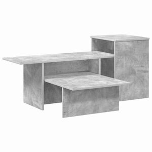 vidaXL Konsollbord Betonggr&aring; 91,5 x 35 x 38,5 cm Konstruert tre