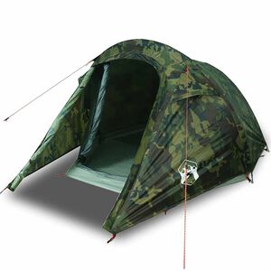 vidaXL Tunneltelt for camping 3 personer kamuflasje vanntett