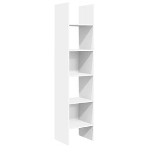 vidaXL Bokhylle hvit 40x35x180 cm konstruert tre