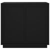 vidaXL Skjenk svart 80x34x75 cm konstruert tre