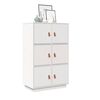 vidaXL Highboard hvit 67x40x108,5 cm heltre furu