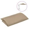 vidaXL Erstatningsstoff for utkragende paraply taupe 350 cm