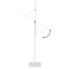vidaXL Messe Utstillinger Hvit 26,5 x 26,5 x 150 cm St&aring;l
