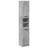 vidaXL Baderomsskap betonggr&aring; 32x34x188,5 cm konstruert tre