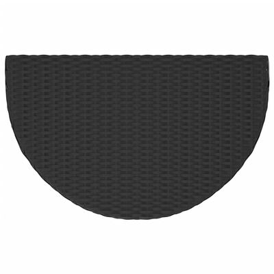 vidaXL Hagebord svart 80x50x75 cm polyrotting