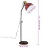 vidaXL Gulvlampe 25 W m&oslash;rker&oslash;d 30x30x100-150 cm E27
