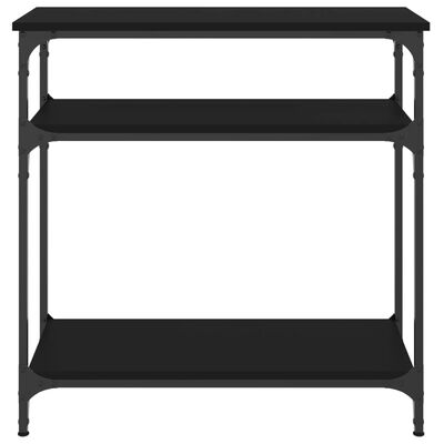 vidaXL Konsollbord svart 75x29x75 cm konstruert tre