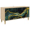 vidaXL TV-skap WIJHE 102 x 33 x 50 cm Sonoma Konstruert tre