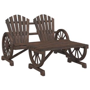 vidaXL Hagesofagruppe 2 deler heltre gran