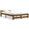vidaXL Sengeramme honningbrun heltre furu 140x200 cm