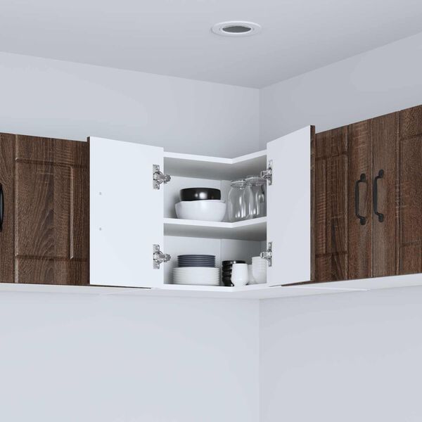 vidaXL Kj&oslash;kkenskap Brun Eik 57 x 57 x 40 cm Konstruert tre