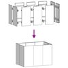 vidaXL Plantekasse 120x80x80 cm galvanisert st&aring;l