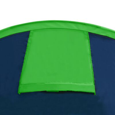 vidaXL Campingtelt 4 personer marineblå/grønn