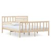 vidaXL Sengeramme 120x190 cm Small Double heltre