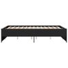 vidaXL Sengeramme svart 135x190 cm konstruert tre og metall