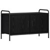 vidaXL TV-skap 79,5 x 33 x 50 cm Svart eik Konstruert tre