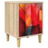 vidaXL Nattbordskap HEESCH Sonoma eik 36 x 33 x 50 cm Konstruert tre