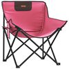 vidaXL Campingstoler med lomme 2 stk sammenleggbar rosa