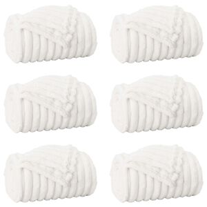 vidaXL Kastepledd 6 stk. Hvit 240 x 220 cm 8.76 kg Fleece