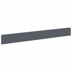 vidaXL Gjerdekant 10 stk. 100 x 12 cm St&aring;l Antrasitt