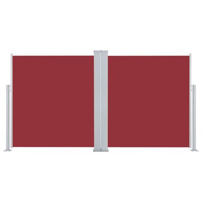 vidaXL Uttrekkbar sidemarkise 170x600 cm rød