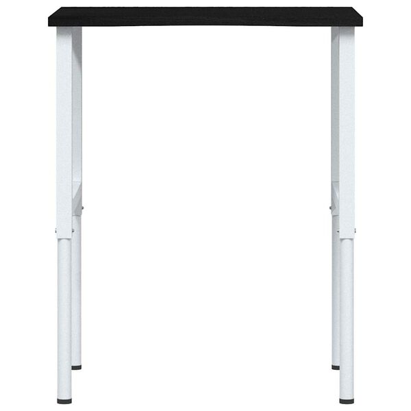 vidaXL Arbeidsbenk m&oslash;rkebrun 80x60x(71,5-98) cm heltre eik