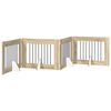 vidaXL Foldbar hundegitter med stativer 4 stk. Sonoma eik 321 cm