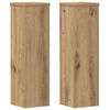 vidaXL Plantestativer 2 stk artisan eik 17x17x60 cm konstruert tre