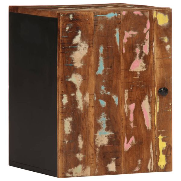 vidaXL Veggskap for baderom 38x33x48 cm gjenvunnet heltre