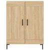 vidaXL Highboard sonoma eik 69,5x34x180 cm konstruert tre