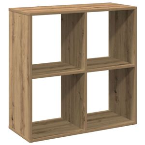 vidaXL Romdeler bokhylle artisan eik 69,5x29x69,5 cm konstruert tre