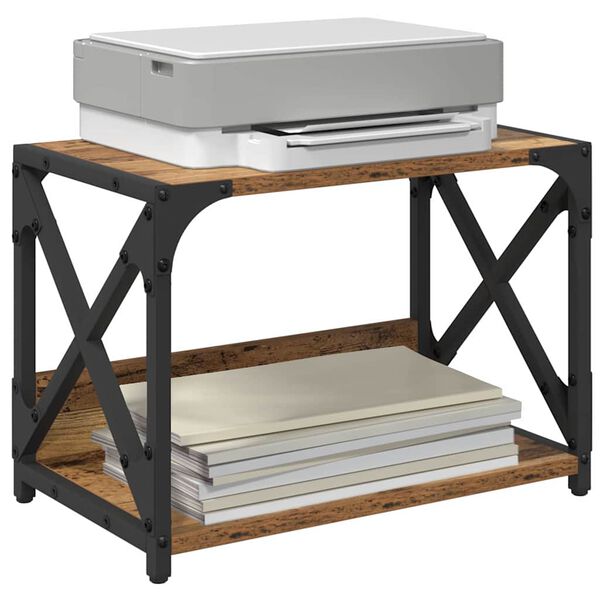 vidaXL Skiverstativ Gamle tre 44 x 26 x 31,5 cm Konstruert tre