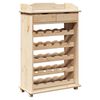 vidaXL Vinhylle Naturlig 58 x 28 x 90 cm Massiv Furu