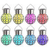 vidaXL Hengende soldrevne lamper 8 stk LED-lys RGB