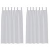 vidaXL Voile Gardin 2 stk. Lysegr&aring; 175 x 140 cm Polyester