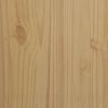 vidaXL Nattbord voksbrun 45x39x57 cm heltre furu