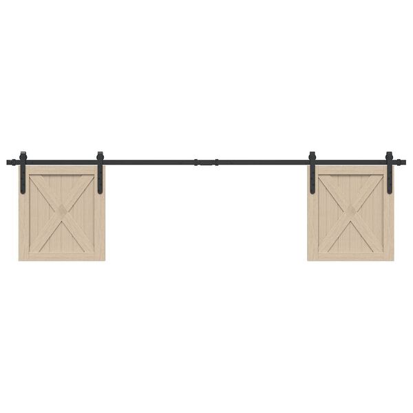 vidaXL Skyved&oslash;rsett for skap 200 cm karbonst&aring;l