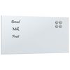vidaXL Veggmontert magnettavle hvit 60x30 cm herdet glass