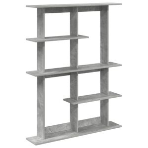 vidaXL Vegghylle Betonggr&aring; 102 x 20 x 130 cm Konstruert tre