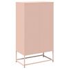 vidaXL Highboard rosa 68x39x123 cm stål