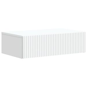 vidaXL Vegghengt Sidebord Hvit 59 x 34,5 x 17 cm Konstruert tre