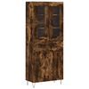 vidaXL Highboard r&oslash;kt eik 69,5x34x180 cm konstruert tre
