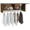 vidaXL Garderobe r&oslash;kt eik 100x32,5x35 cm konstruert tre