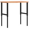vidaXL Arbeidsbenk 100x60x(73-99,5) cm heltre bøk rektangulær