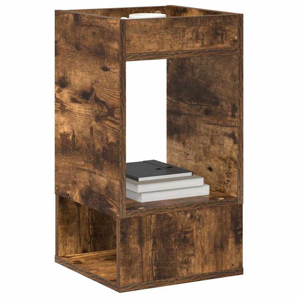 vidaXL Avlastningsbord R&oslash;kt eik 30 x 30 x 56 cm Konstruert tre