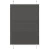 vidaXL pliss&eacute;gardin sort 95x100 cm Stoff Bredde 94,4 cm Polyester