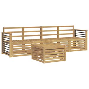 vidaXL Sofasett Solid akasietre